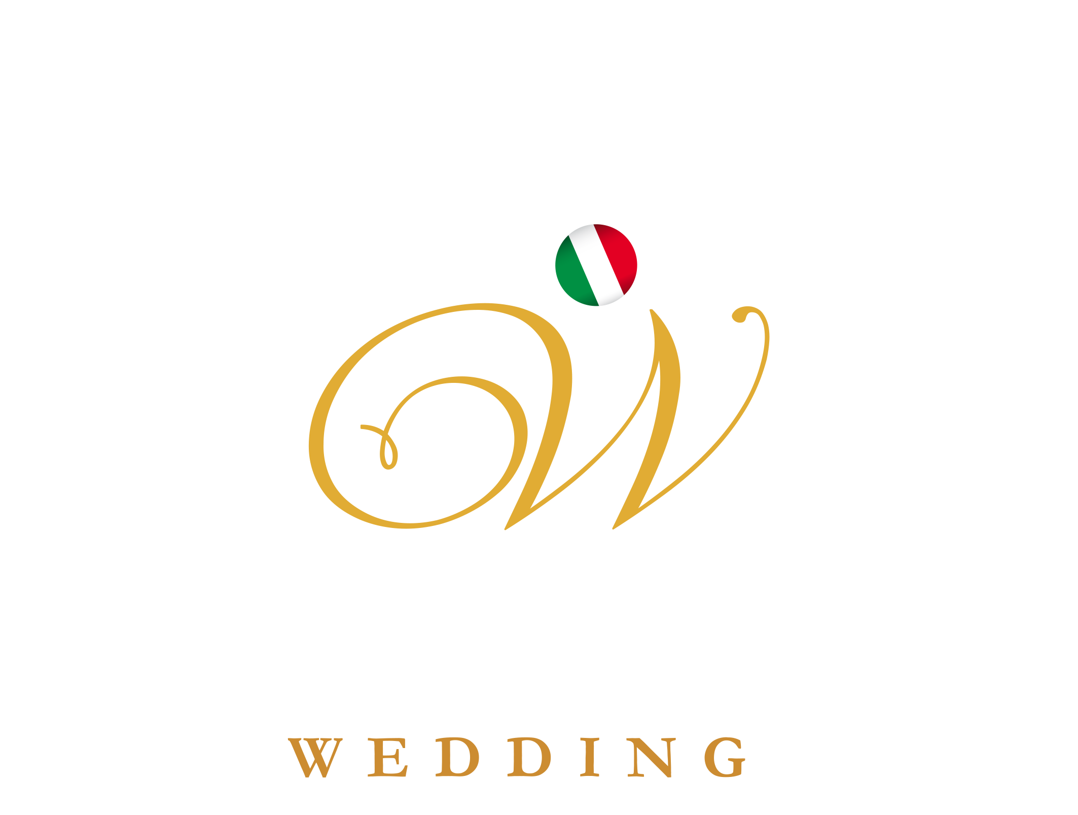 logo Aiwedding bianco